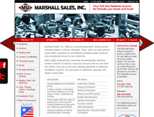 Tablet Screenshot of marshallsales.com